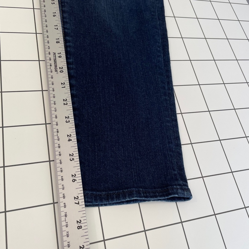 7 For All Mankind Josefina Slim Boyfriend Ankle Jeans Womens 30 Dark Wash - Picture 10 of 10